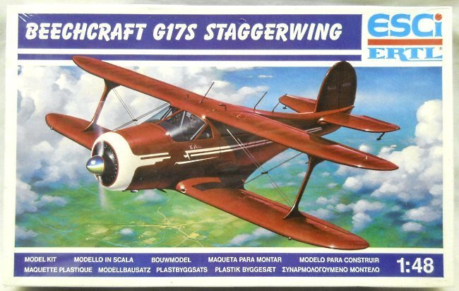 ESCI 1/48 Beechcraft G17S Staggerwing - Or US Navy GB-2, 4103 plastic model kit